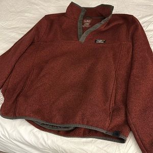 LL Bean Men’s pullover sweater fleece size L